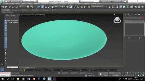 Modeling plate 3ds Max 2017 - Easy Tutorial