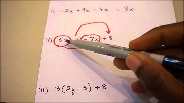 simplifying algebraic expressions