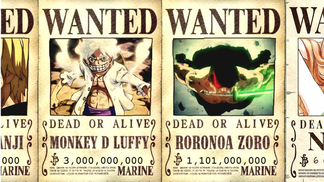 Straw Hats 8 BILLION Bounty Revealed! Wanted Posters After Wano Explained - One  Piece Chapter 1058 