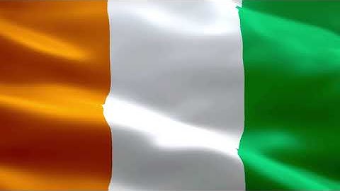 Cote D Ivoire Flag Video Background HD | High Quality Flags | Free Stock Video | Siddam Bharat