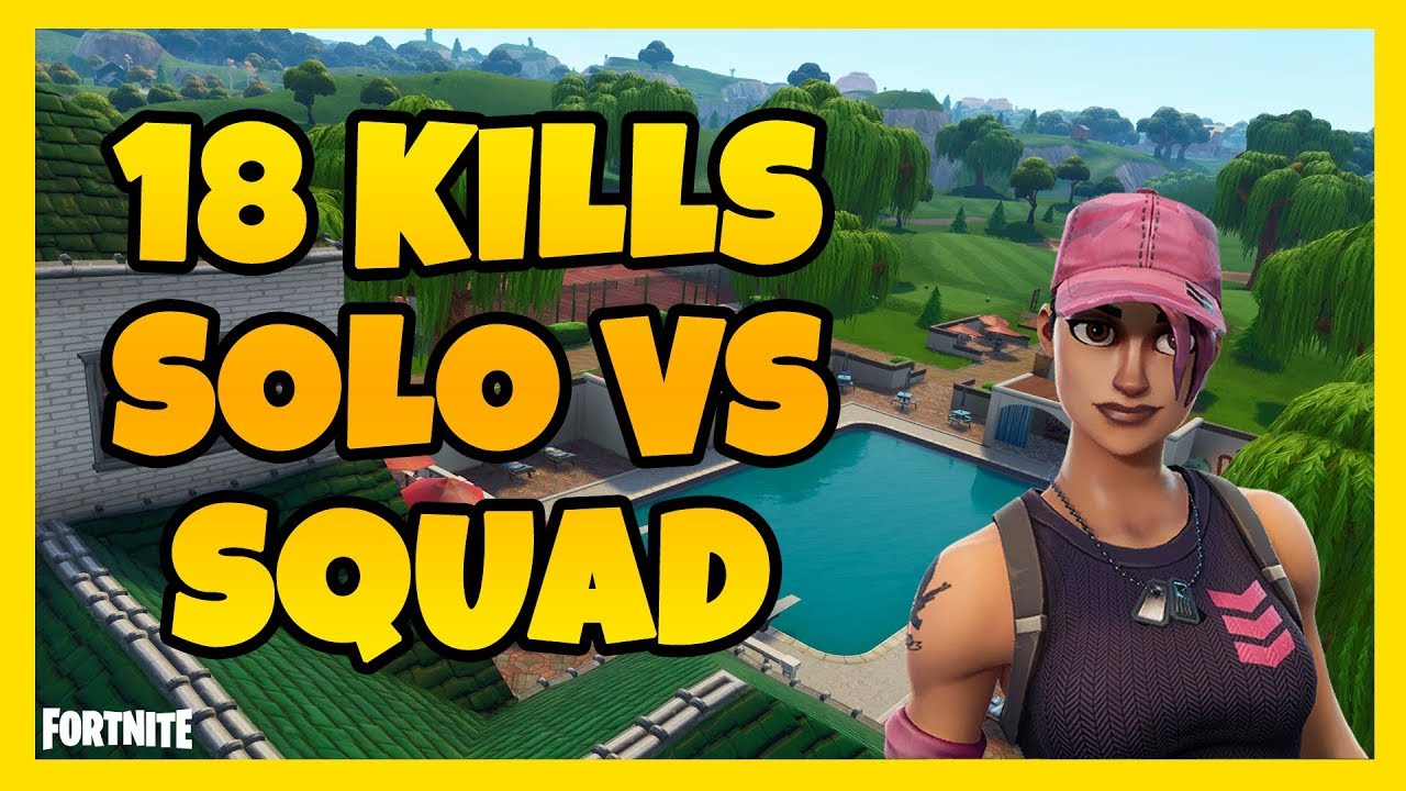18 KILLS SOLO VS SQUAD | FORTNITE PÅ SVENSKA! - YouTube