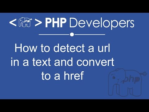 How to detect a url in a text and convert to a href | PHP