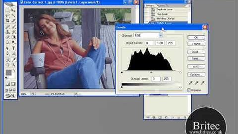 Photoshop Tutorial Color Correction using Curves & Levels