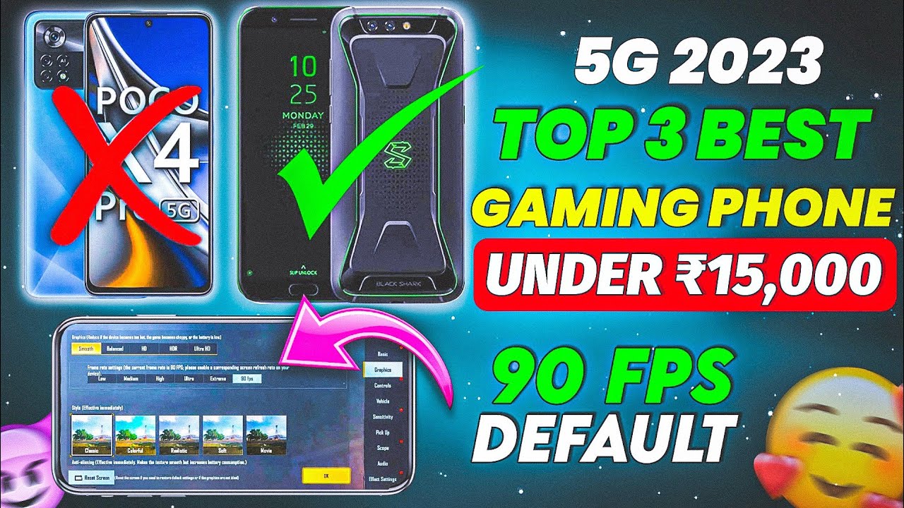Top 3 Best Gaming Phone Under 15000 😍 | Default 60 Fps Gaming Phone For ...