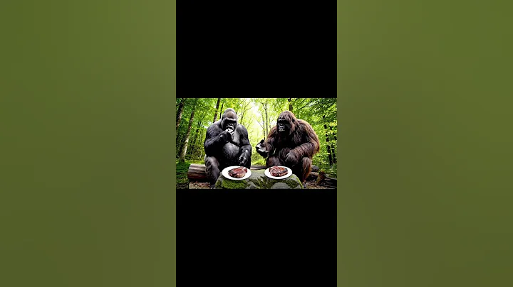 Bigfoot & gorilla vlog #aivideo #veo3 #bigfoot #gorilla #googleai #funny #fypシ゚viral #funnymemes