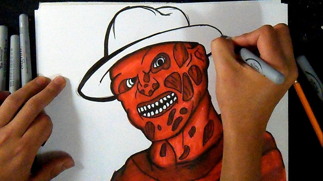 Cómo dibujar a "freddy krueger" (Facil) | ZaXx - YouTube