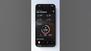 ⚡ SwiftUI Fitness App – Dark Mode UI with Custom Tab Bar