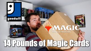 Massive Magic The Gathering Goodwill RANDOM BUY! Collection? Or Bulk? 14 Pounds of Magic Cards!