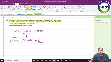 AFC 3 (QMT) Perpetuity part 2 by Sir Arsalan Siddiqui (ARTT Business School)