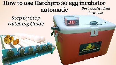 How to use hatchpro 30 egg incubator fully automatic | Step by step hatching process guide
