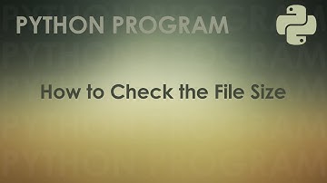 Python Program to Check the File Size | Python Examples