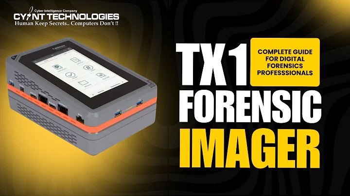 TX1 Forensic Imager: Complete Guide for Digital Forensics Professionals | Vijay Gupta | Cyint Tech