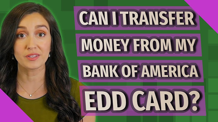 Bank of america edd one time transfer