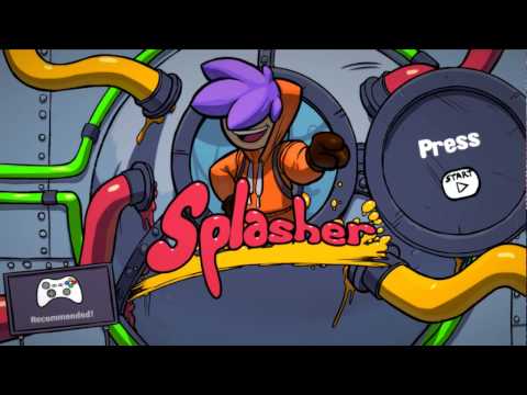 Splasher прохождение! часть №1  (крутой водяной пистолет)