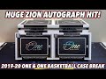 *HUGE ZION WILLIAMSON AUTOGRAPH HIT!* 2019-20 Panini One And One Basketball Full 10-Box Case Break