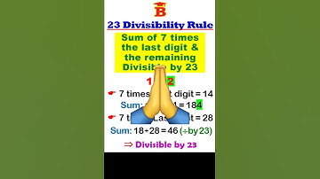 23 Divisibility Rule