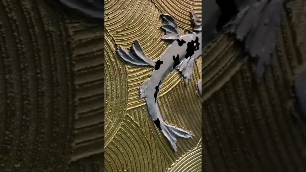 Картина с рыбами в японском стиле