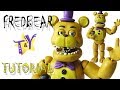 Как слепить Фредбера ФНАФ из пластилина Туториал Fredbear from clay Tutorial