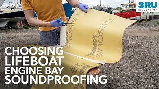 Lifeboat engine bay soundproofing with Tecsound mass loaded vinyl. Lifeboat Conversion Ep78 [4K]