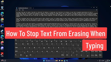 How to Stop Text From Erasing when typing || How to Turn Off Overtype In Windows 11/10