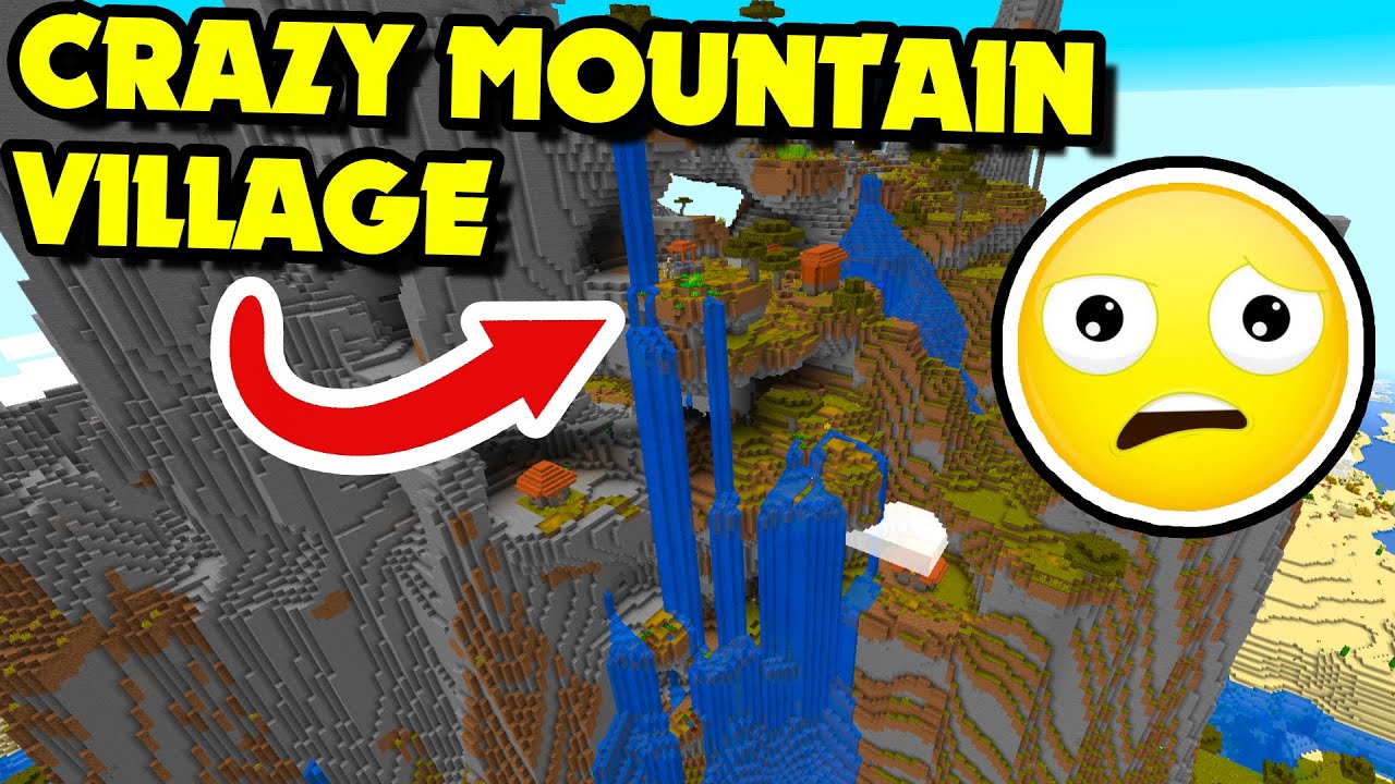 CRAZY Mountain Village Seed (Minecraft Seed Showcase) - YouTube