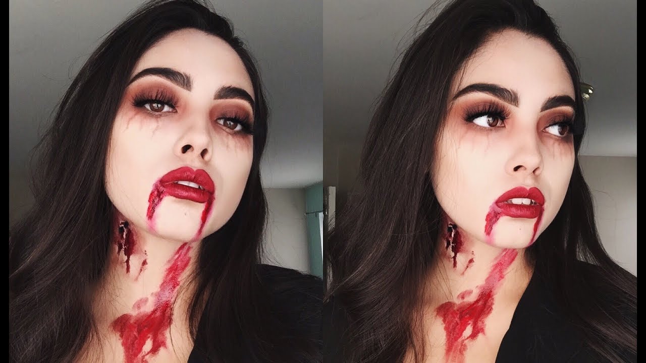 EASY SULTRY Vampire Halloween Makeup Tutorial YouTube