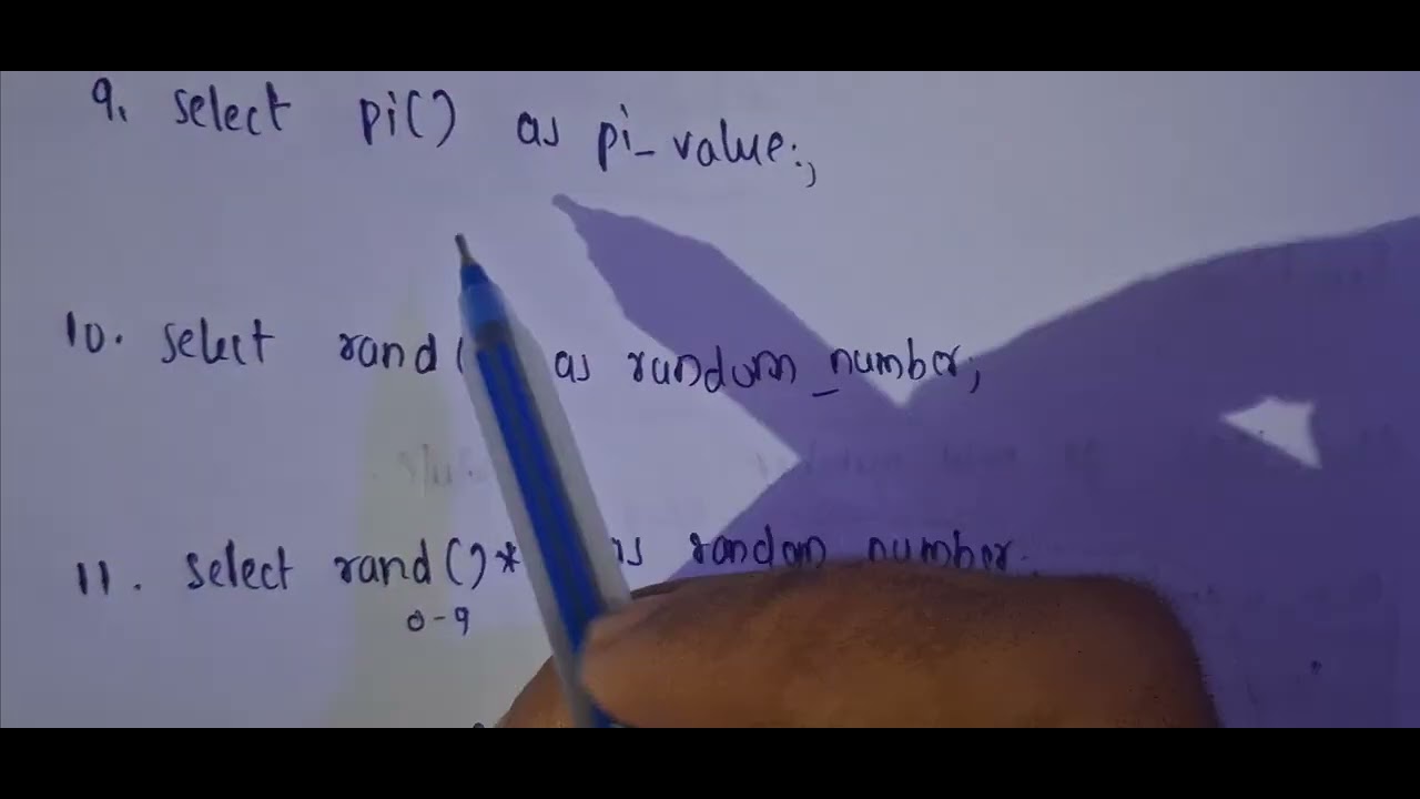 SQL part 11 math function - YouTube