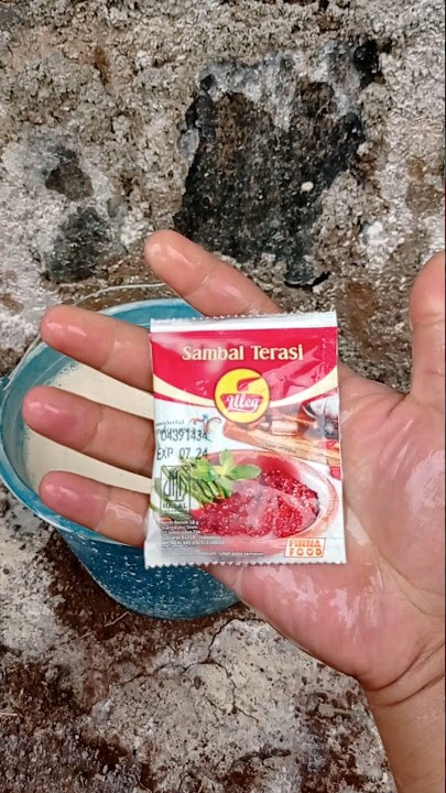 sambal terasi uleg || oddly satisfiying #sambal #terasi #shorts