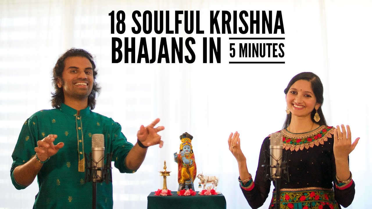 Krishna Bhajan Mashup Part 2  18 Soulful Bhajans in 5 Minutes    Aks  Lakshmi