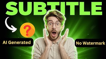 AI Subtitle Generator Free | How To Add Auto Caption On Video