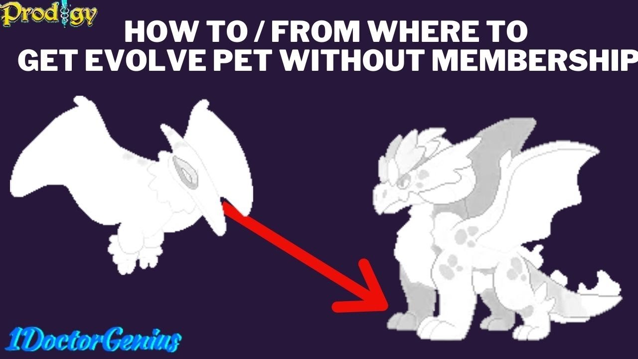 how to evolve pets in prodigy without membership