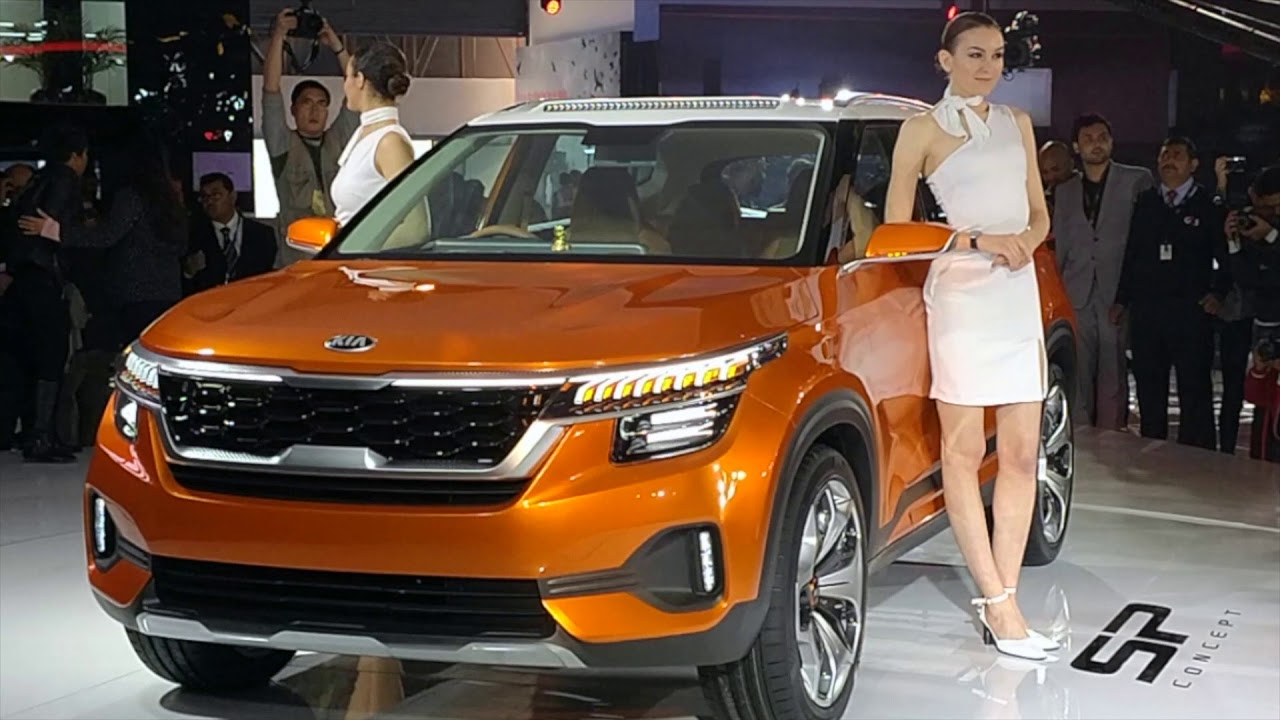 Kia SP Concept SUV for India showcased at Auto Expo 2018