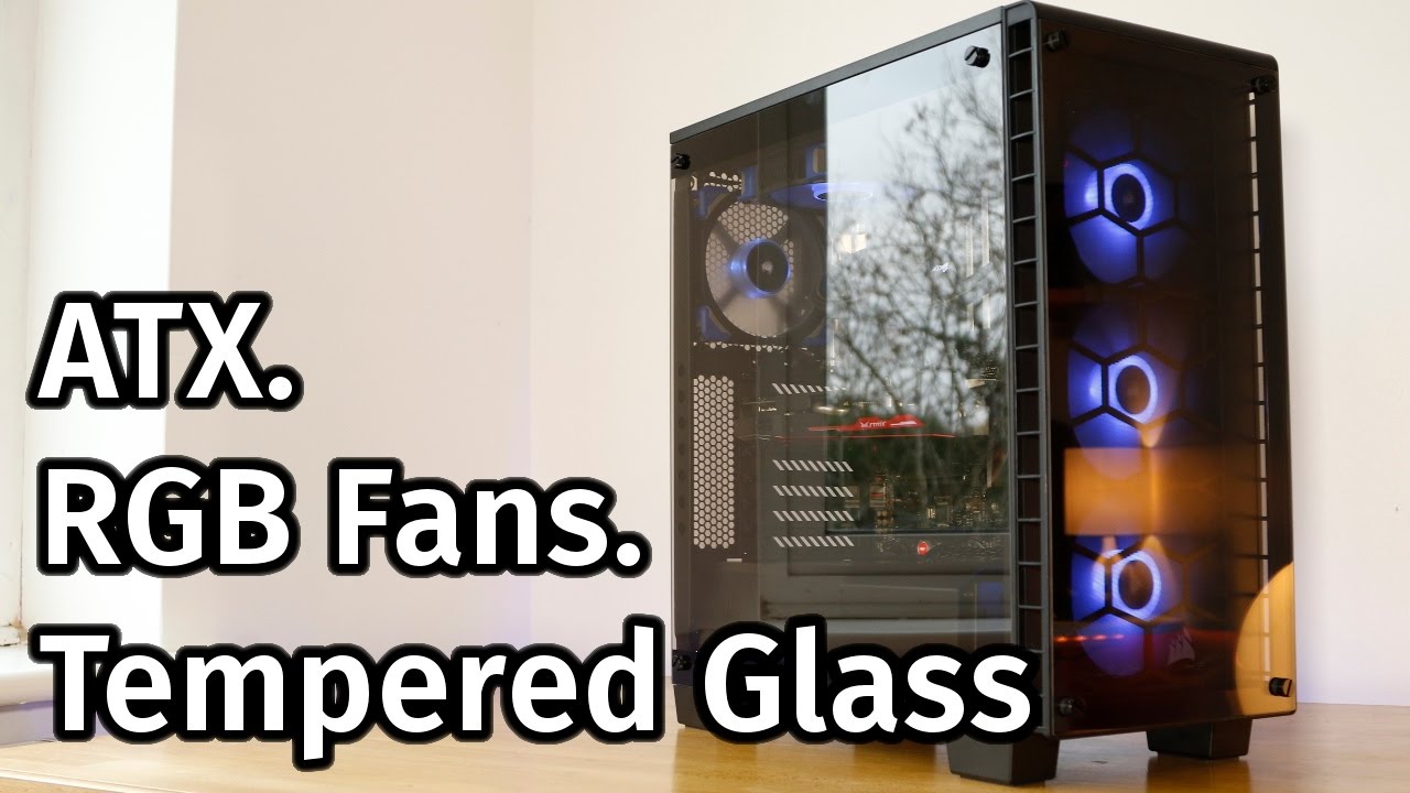 Helt tør gispende Ny mening Corsair 460X Review - RGB Meets Tempered Glass. - YouTube