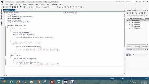 how to use inheritance in C# application