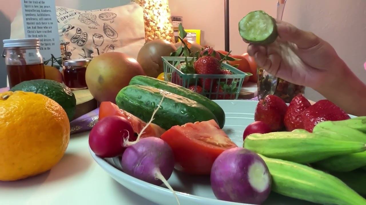 MUKBANG Facless: MORE FRUITS & VEGGIES🤷🏻‍♀️ #mukbang #fruits #vegetables #yummy #virals #short