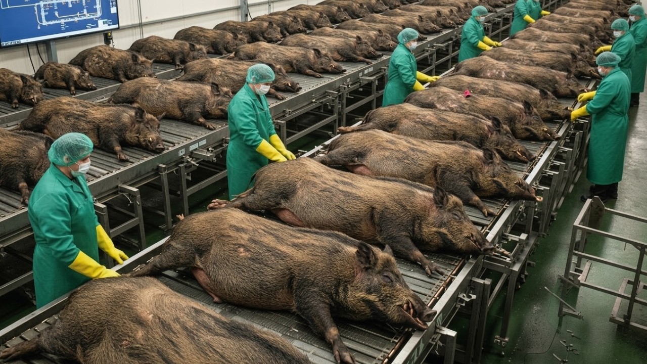 How Texas Turns Millions of Wild Boars Into Food – Massive Process Revealed