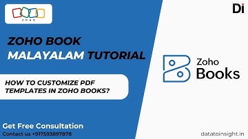 How to Customize PDF Templates in Zoho Books | Detailed Guide | Malayalam | Latest 2025