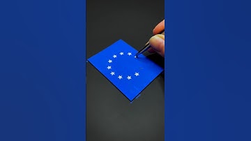 Drawing the flag of European Union 🇪🇺 What’s next? #art #creative #painting #eu