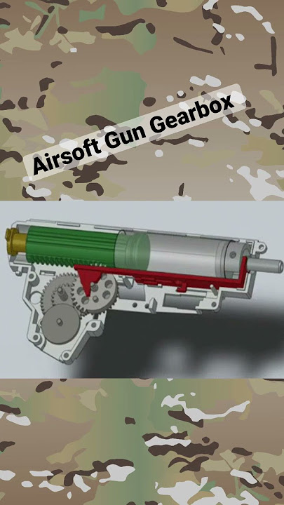 Epic cutaway of an airsoft AEG gearbox #airsoft #shorts