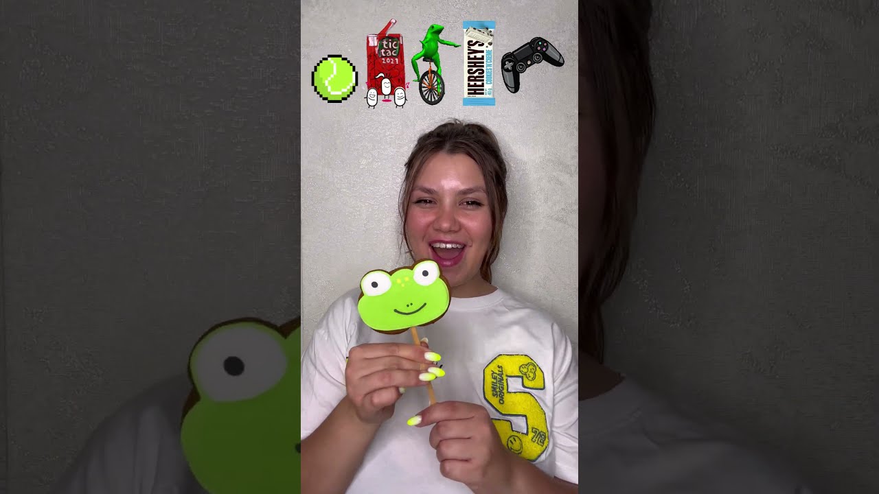 Big Or Small Challenge Frog Cookie Tennis Candy Gum Shorts Best Video By Hmelkofm