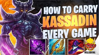 WILD RIFT | How To Carry EVERY GAME With Kassadin! | Challenger Kassadin Gameplay | Guide & Build
