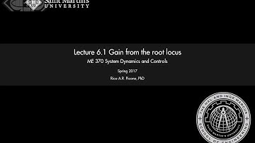 System Dynamics and Controls: Lecture 6.1 Gain from the root locus.
