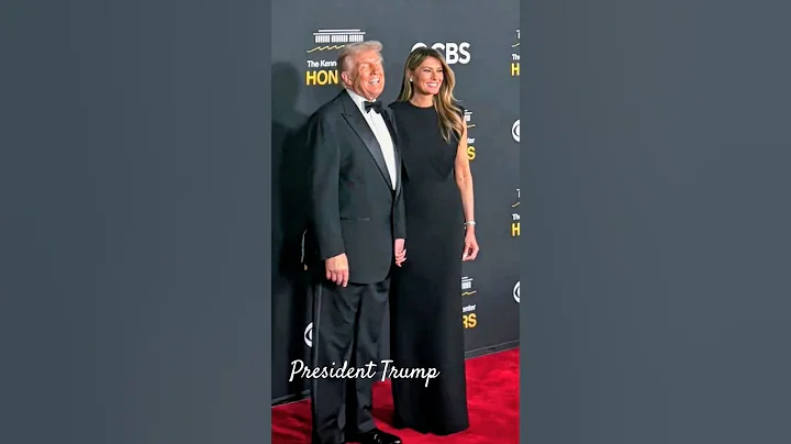 President Donald Trump and First Lady Melania Trump at the 48th Kennedy Center Honors.