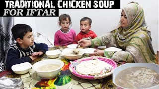 Traditional Chicken Soup | Our Family Routine In Ramadhan | Mountain Cooking |