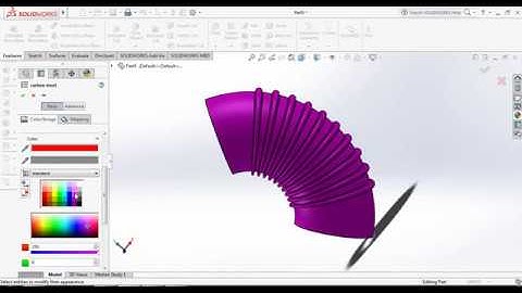 SolidWorks tutorial - how to make bendable pipe