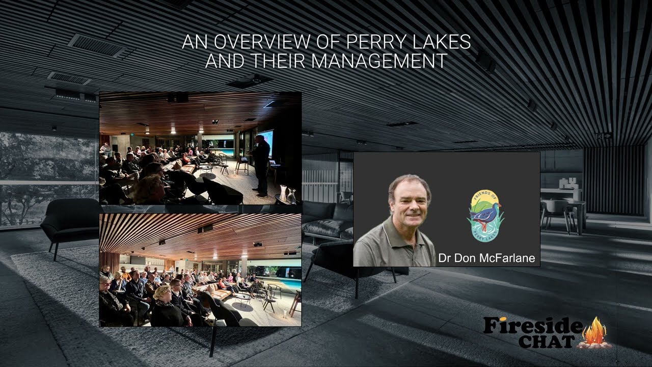 Dr Don McFarlane presenting an overview of Perry Lakes