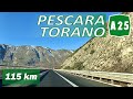 A25 | PESCARA - TORANO | Autostrada dei Parchi | Percorso completo