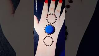 New Dot Mehndi Design Trick With Water Bottle Cap