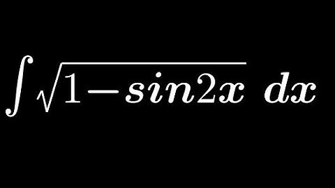 Integration of √(1-sin2x) | ∫ √(1-sin2x) dx