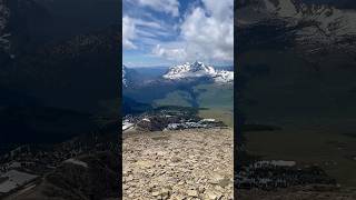 The Peak Of Swiftcurrent Mountain At Glacier Np With 360 Degrees Of Snow-Covered Peaks To Ourselves.